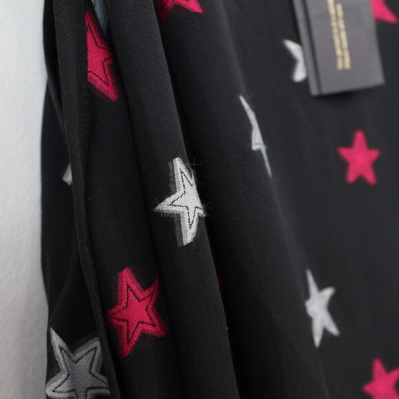 Rag & Bone Sonny Black Silk Chiffon Star-Print Dress - Picture 10 of 12